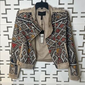 NWT BCBG Geometric Multicolor Women's Jacket Sz small